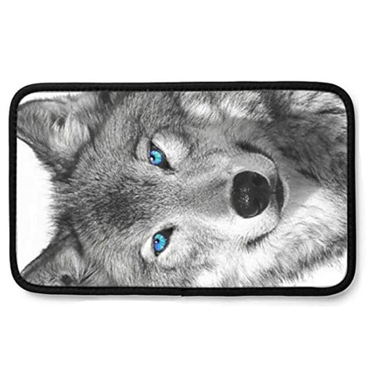 1x Wolf Pattern Armrest Cover For Car Center Console Elbow Cushion Mat Hot n