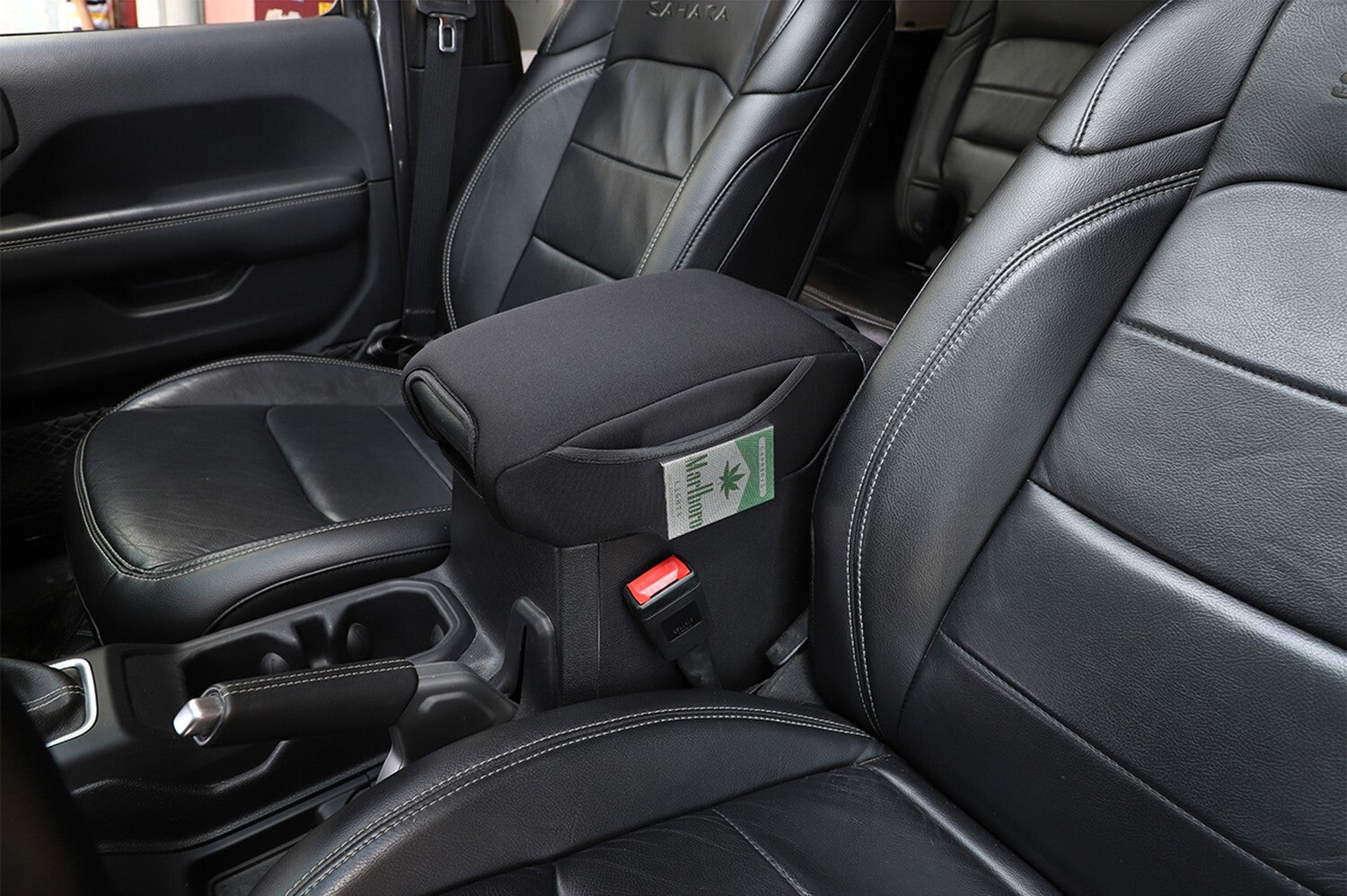 Center Console Armrest Cover Pad for Jeep for Wrangler JL JLU JT 2018 -2023 Black