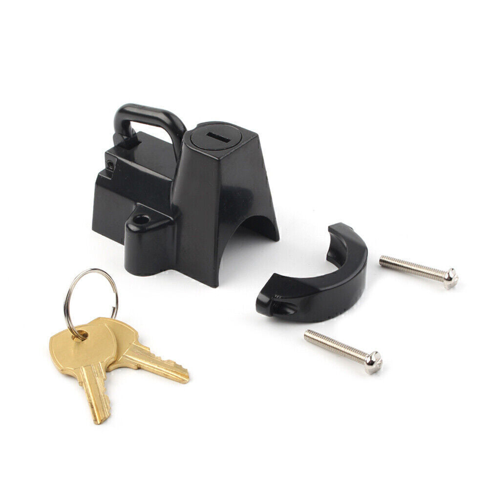 7/8-1 1/4 Handlebar Helmet Lock for Harley Softail Dyna Road Glide King FatBoy
