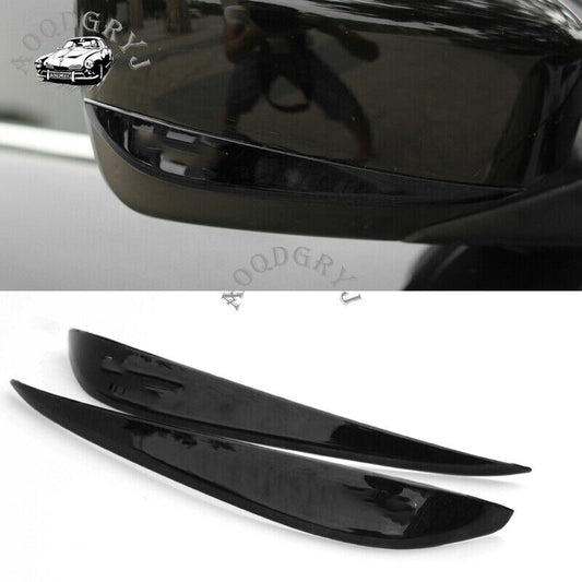 Black Rear view Side Door Mirror Cover Trim Strips for Honda Accord 2008-2015