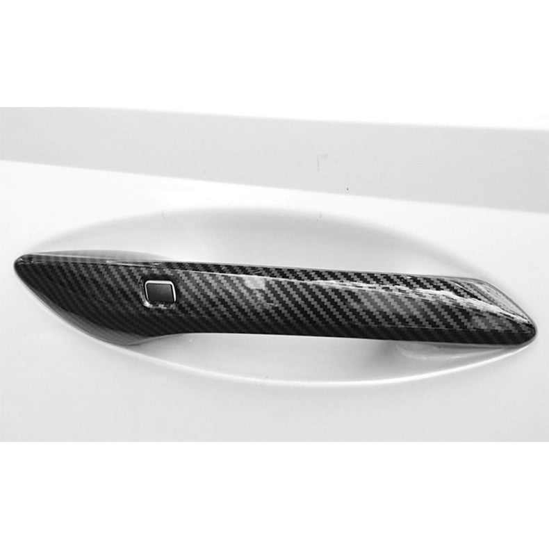 for Hyundai Sonata 2020-23 Carbon Fiber Car Exterior Side Door Handle Cover Trim