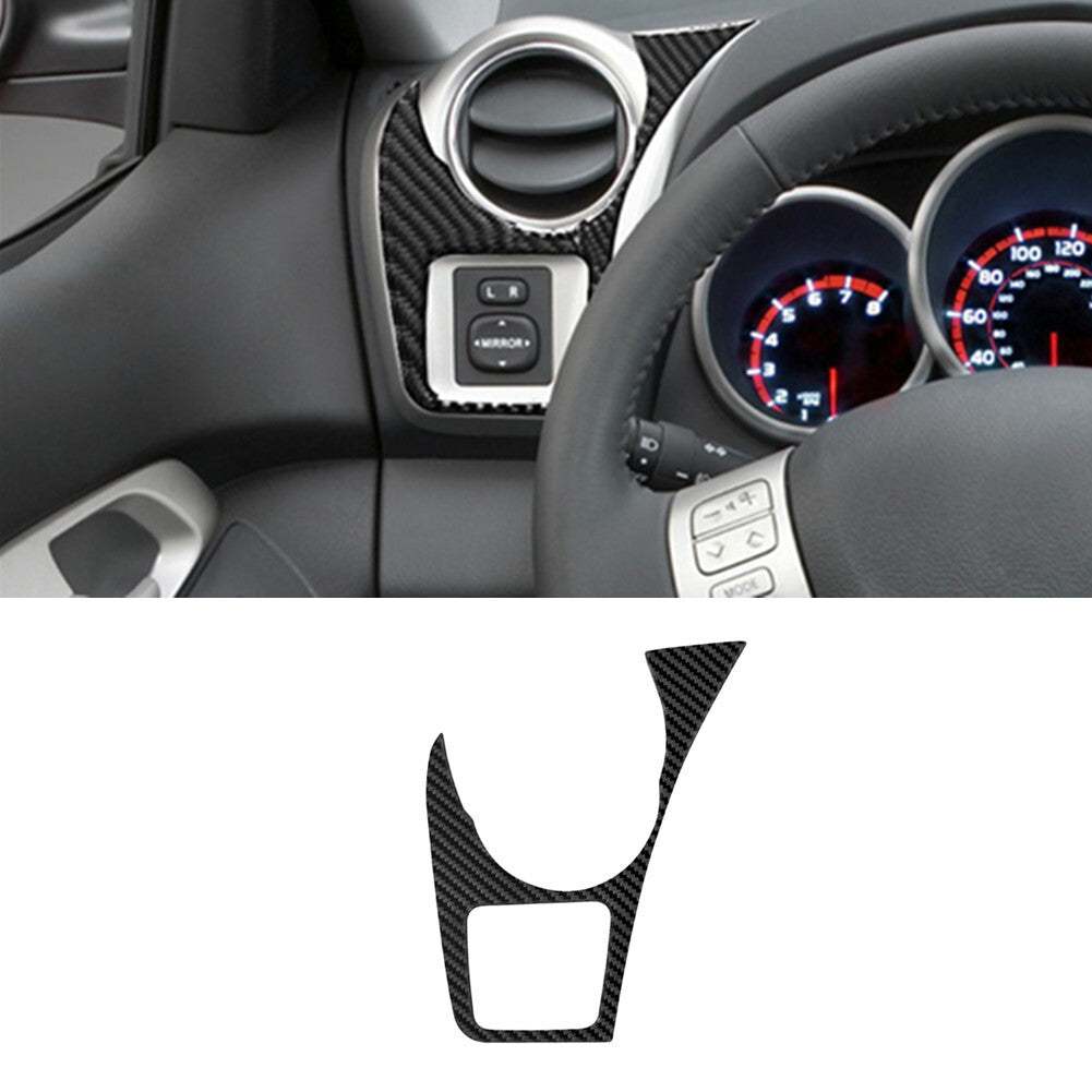 Carbon Fiber Window Switch Panel Cover Trim for Land Cruiser Prado 10-18 v