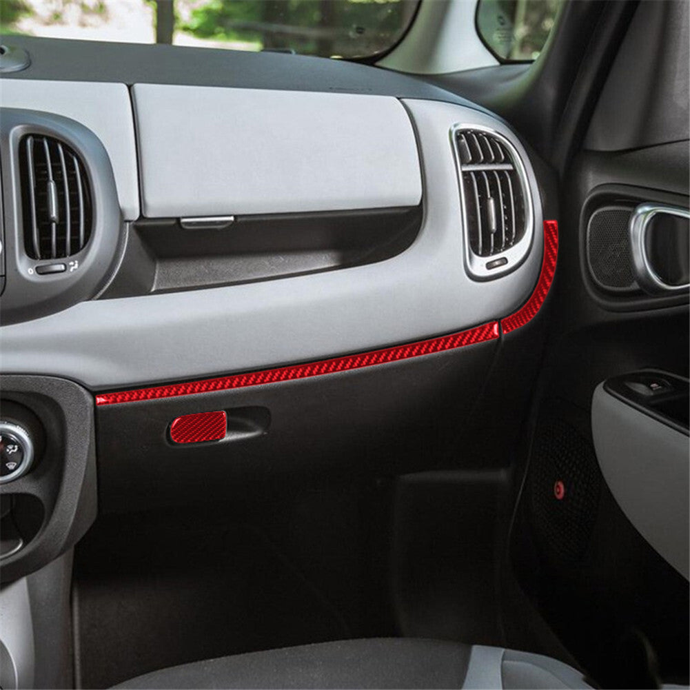 6Pcs Carbon Fiber Center Control Panel Trim Cover for Camry 2012-2014 B v