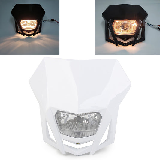 for Kawasaki KLX XR CRF DRZ RMZ for Yamaha Dirt Bikes 12V H4 Headlight Fairing Q