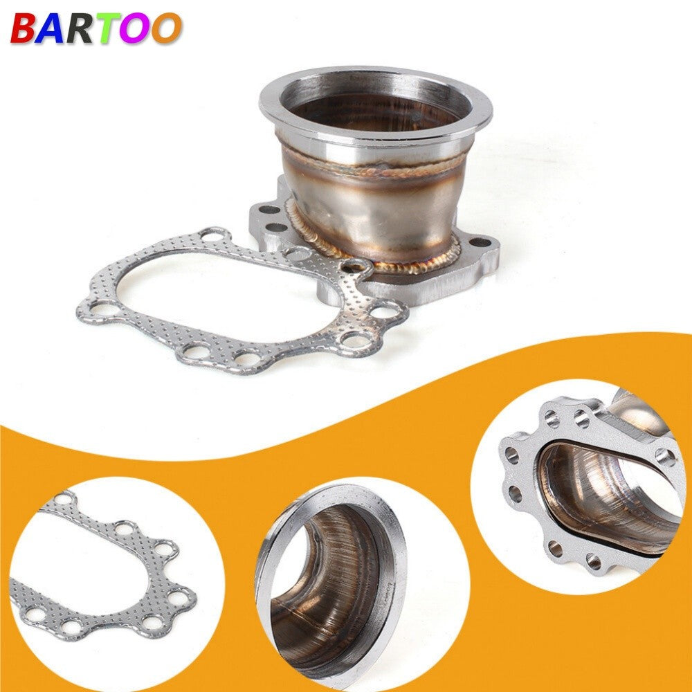 8 Bolt to 3 V Band Dump Turbo Adaptor Flange Kit For T25 T28 GT25 GT28 Q