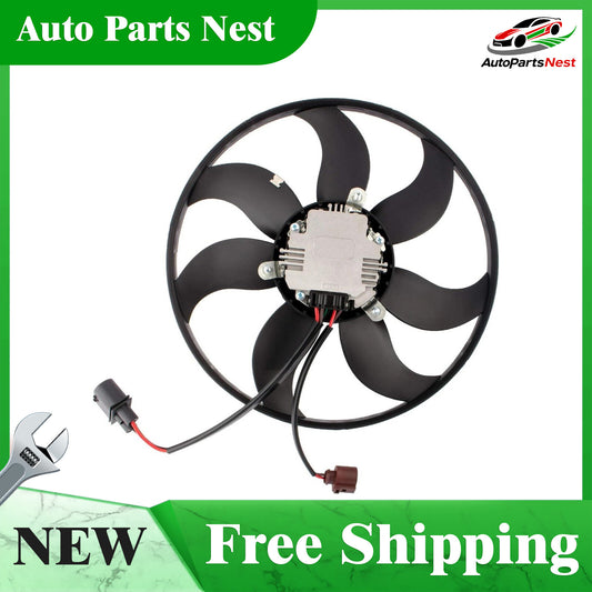 Radiator Cooling Fan with Control Module for VW for Golf Beetle for Jetta for Passat for Audi A3 Q