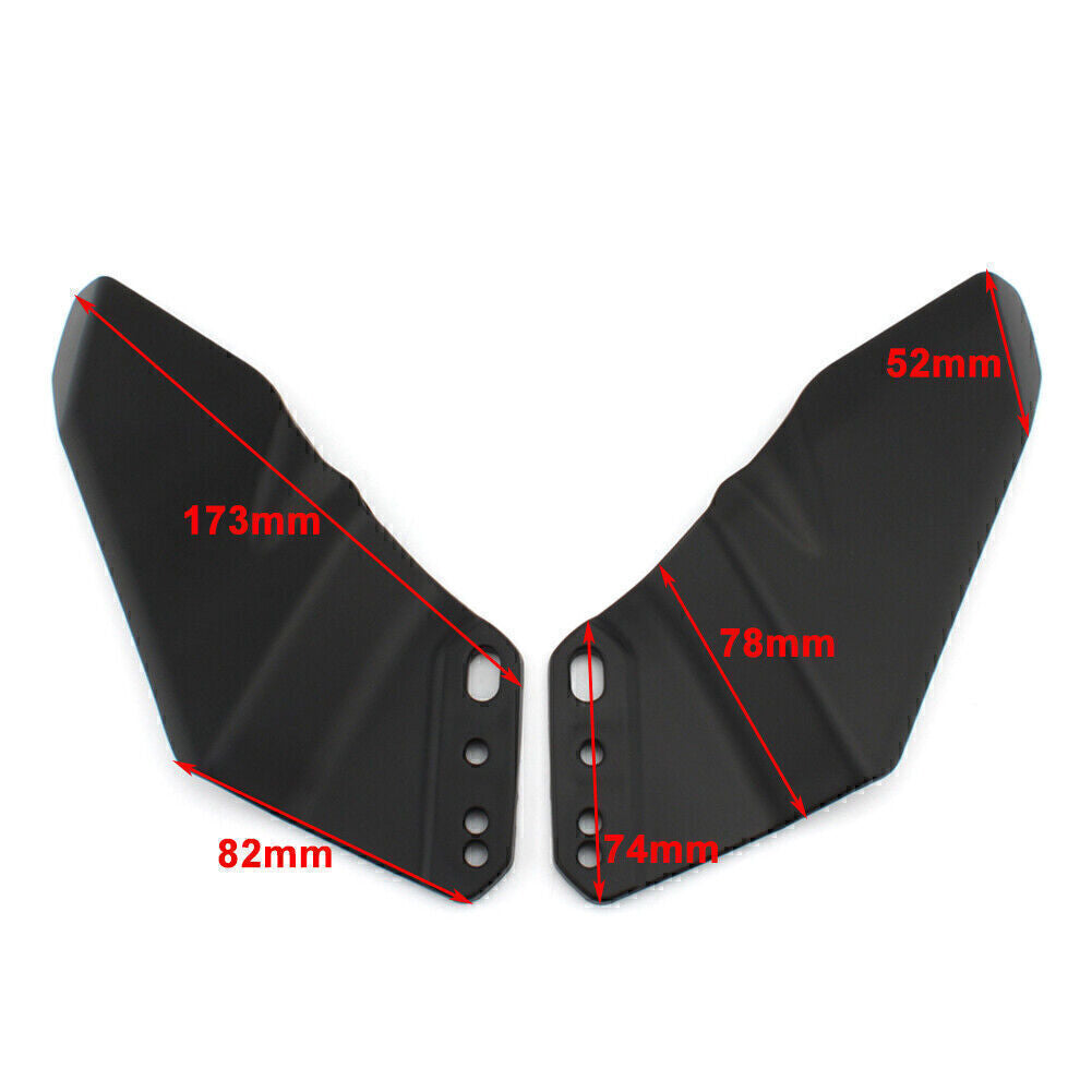 Wing Kit Spoiler for Honda for for Suzuki for BMW Universal Vivid Black 2PCS