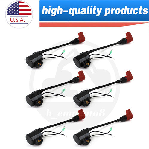6PCS Heavy Duty Ignition Coil 100-225HP 6R3-85570-01-00 for Yamaha Outboard/