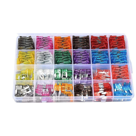 250PCS 2A-40Amp Blade Fuse Kit Assortment Auto Car Truck Motorcycle Fuses Kit