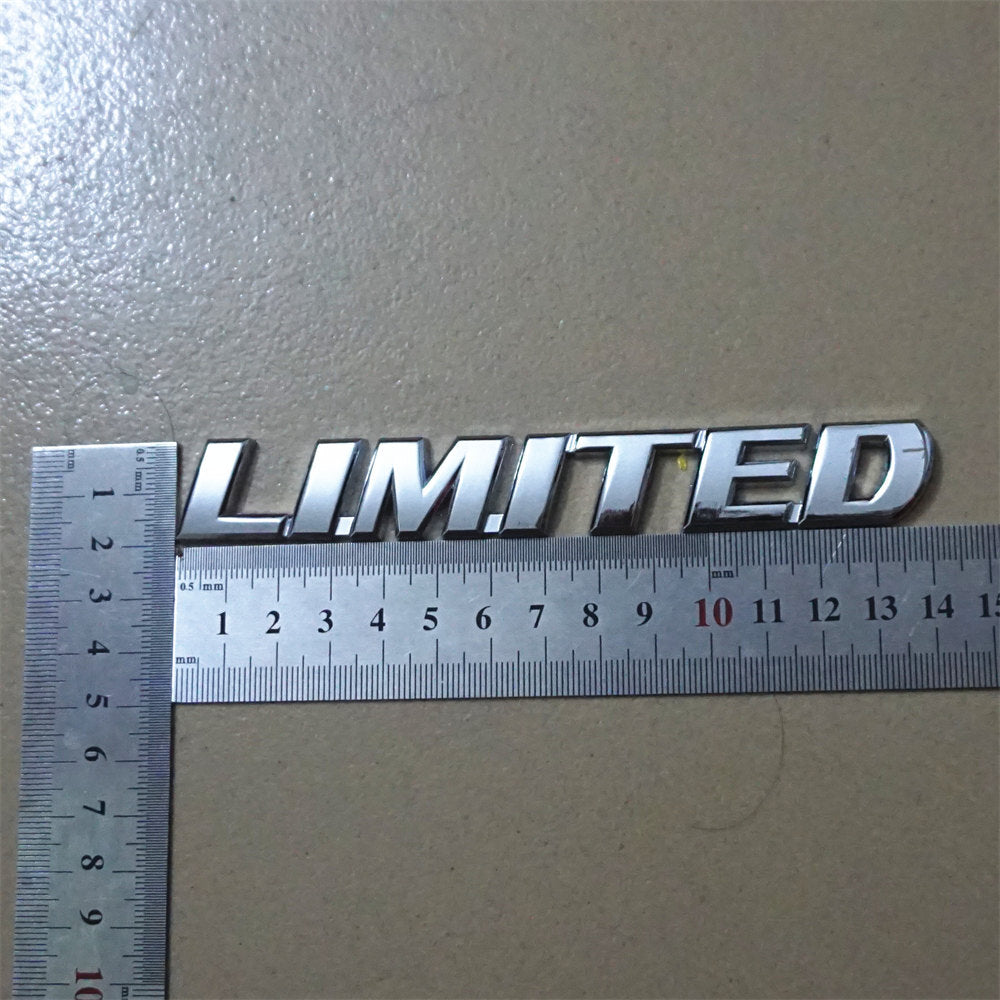 1x Silver Chrome New LIMITED High Metal Decal Sticker Badge Emblem Engine Fender Q