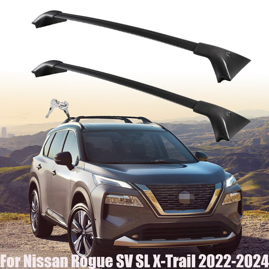 Lockable Cross Bars Roof Rack Rail Fits for Rogue SV SL X-Trail 2022-2024 n