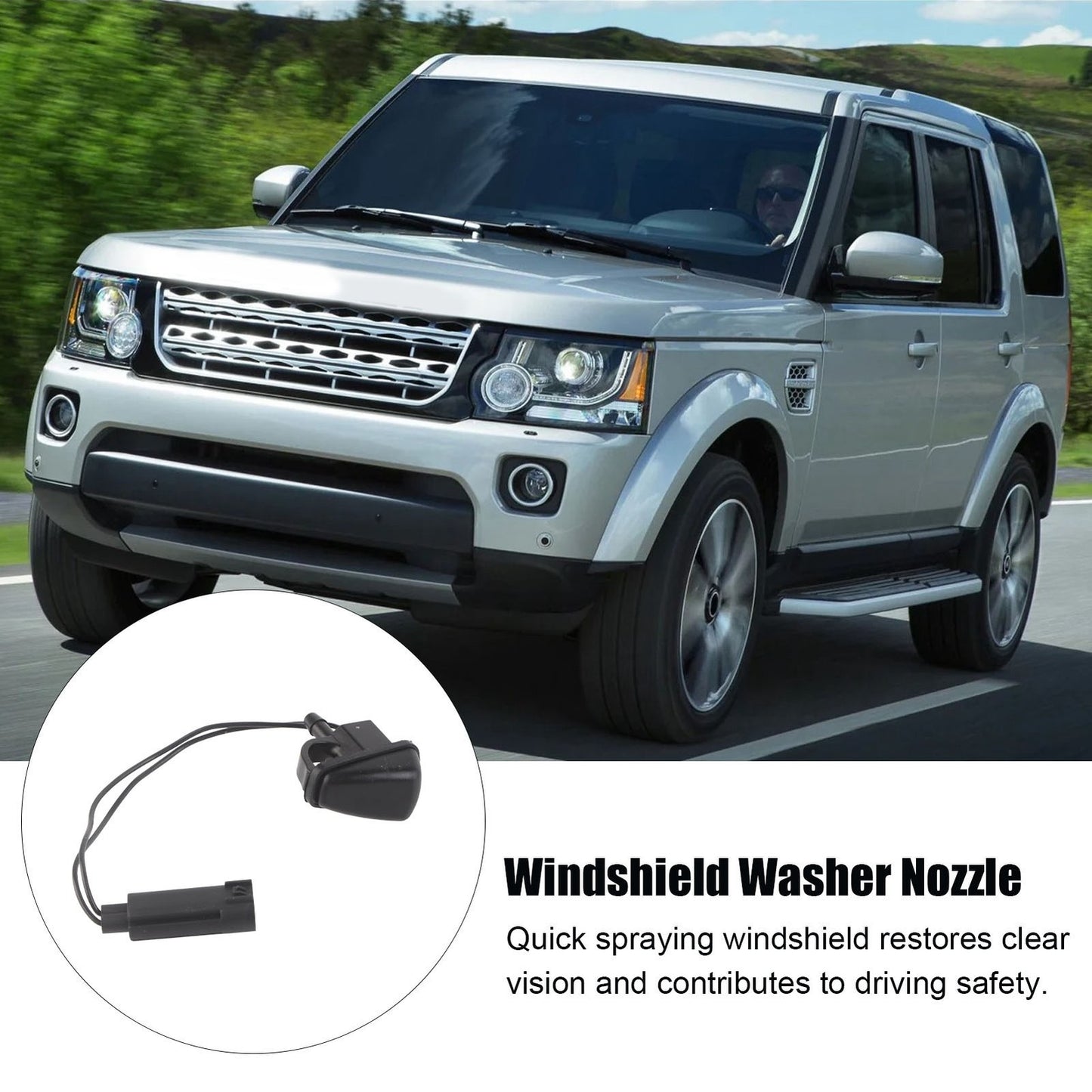 Washer Nozzle Jet LR048615 Windscreen Washer Sprayer Replacement For Land For Q
