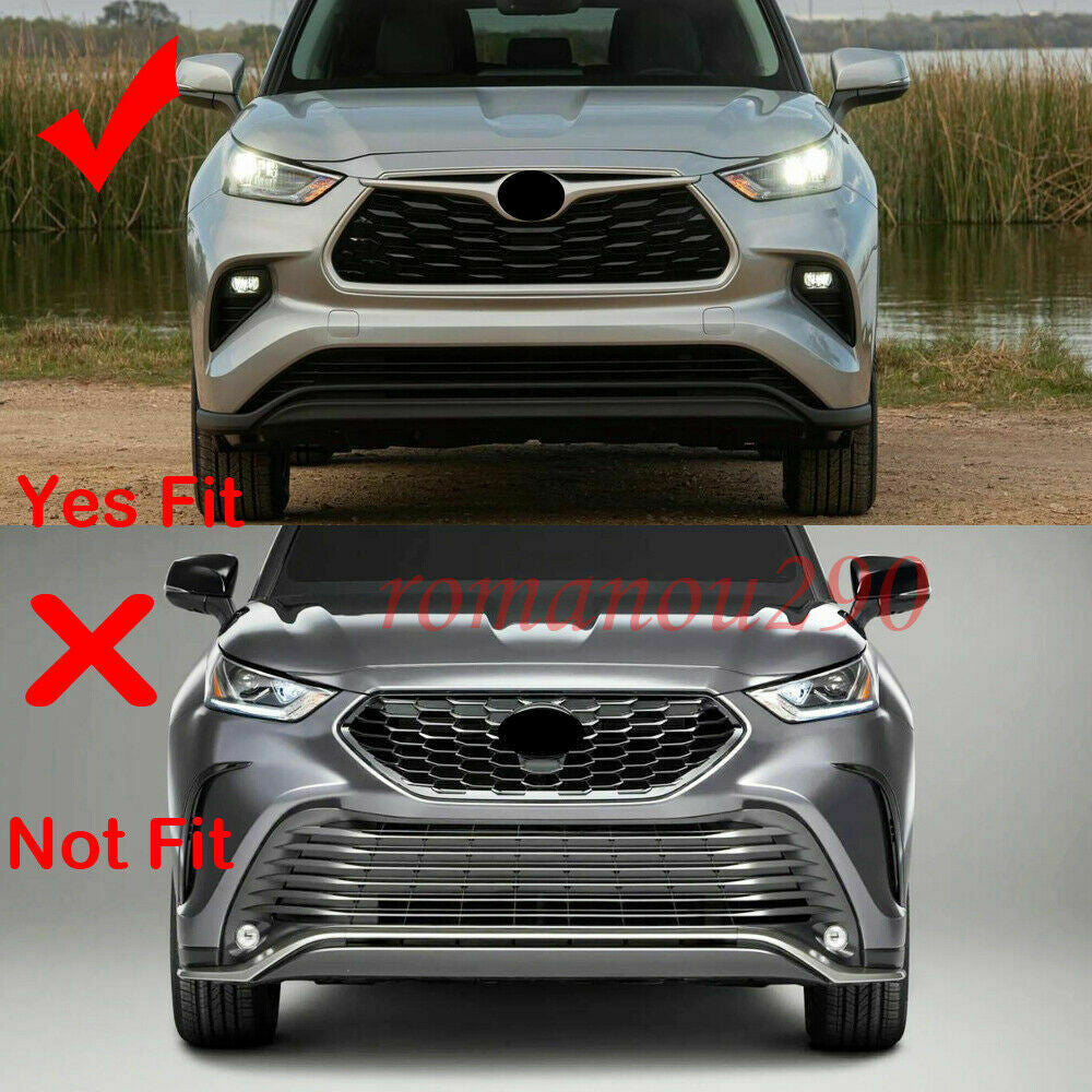 4Pcs For Bronco Sport 2021 Front Grille LED Light Style Grill Trim v