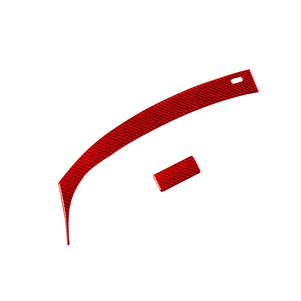 Red Carbon Fiber Glove Box Decorative Trim Cover for Chevrolet Sonic 2012-2016