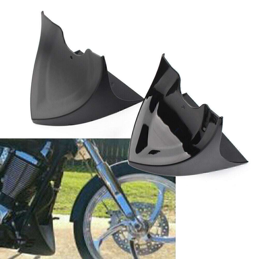 Matte Black ABS Plastic Chin Fairing Spoiler Mudguard for Harley Dyna 2004-2017