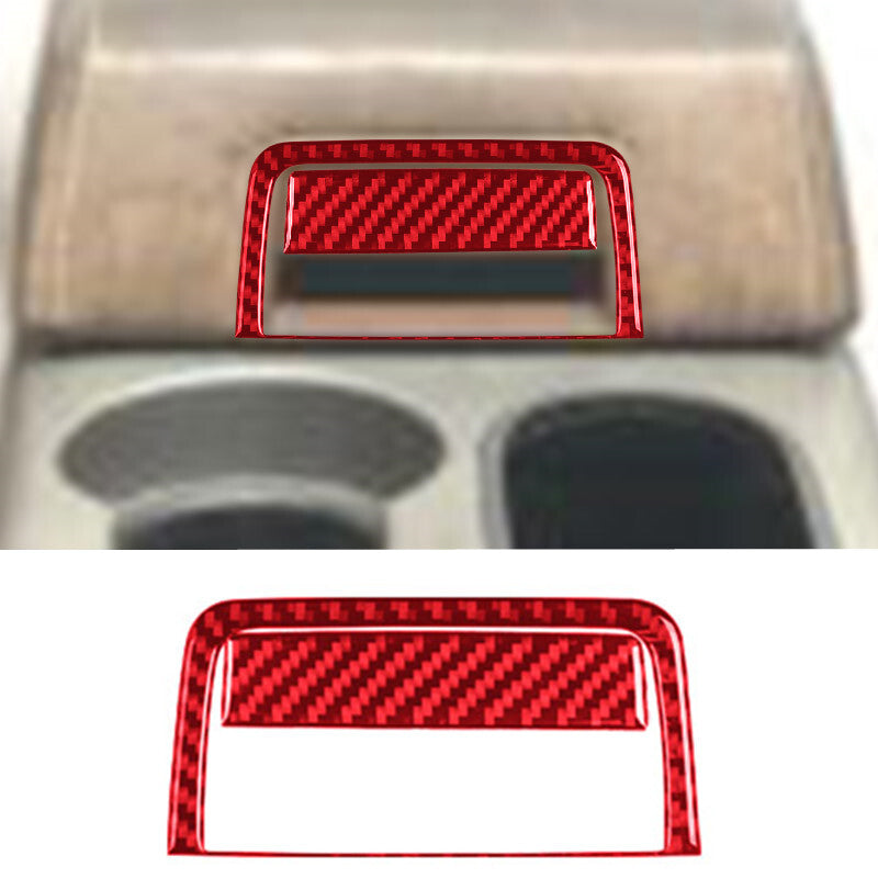Red Carbon Fiber Radio With Navigation Trim for Tiguan 2013-2017 B v