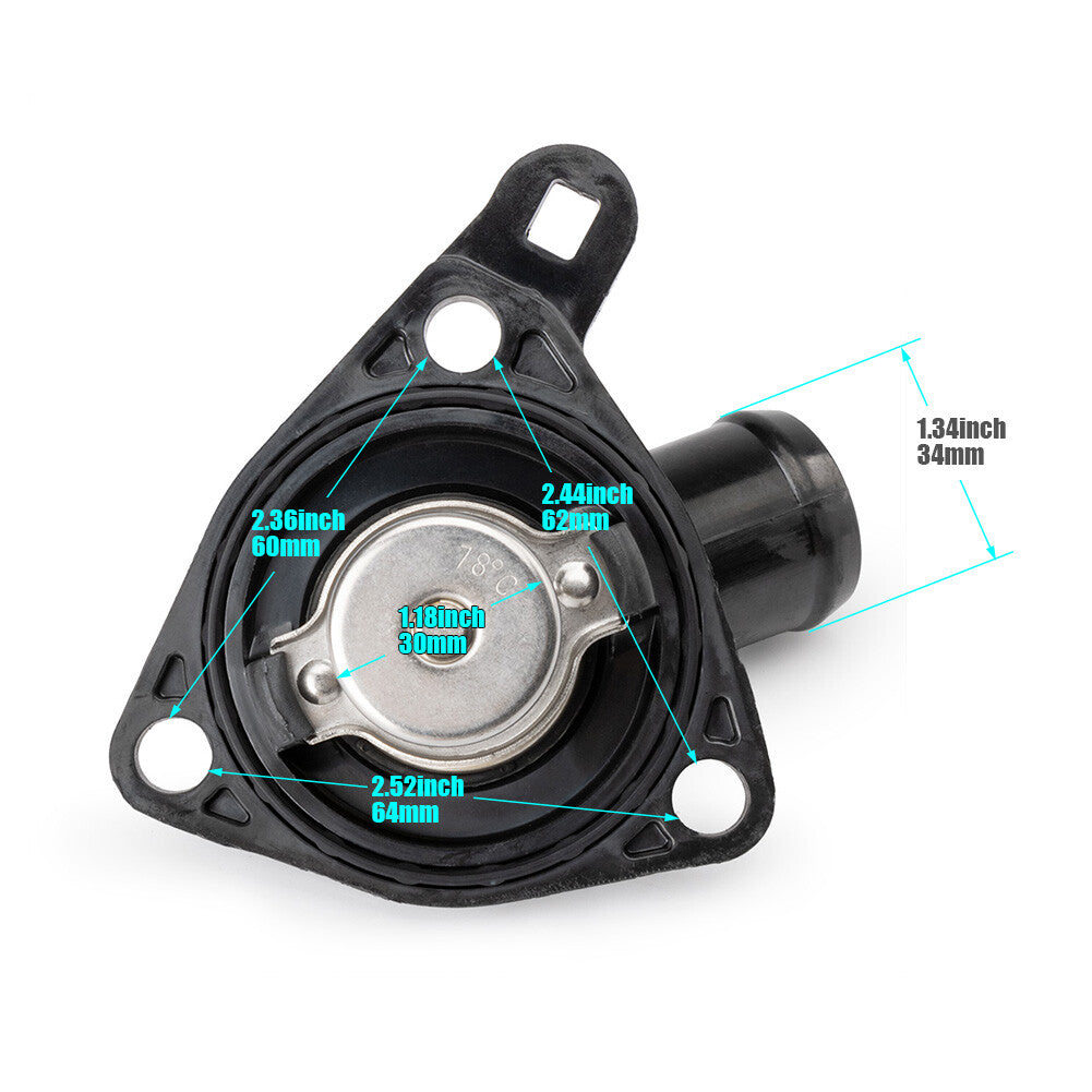 1PC Black Thermostat Case For 2002-2006 for Honda CRV 2.4L 19301-PNA-003 NEW Q