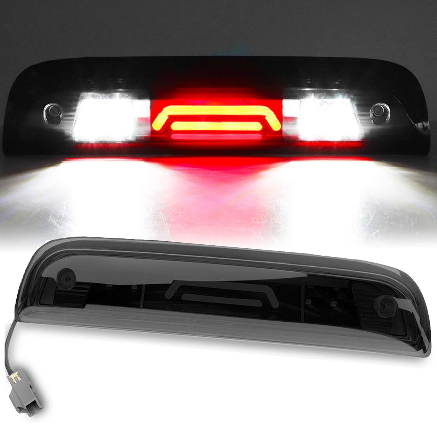 Fit 14-18 Silverado for GMC for Sierra LED Third Brake Light and Rear Cargo Light n