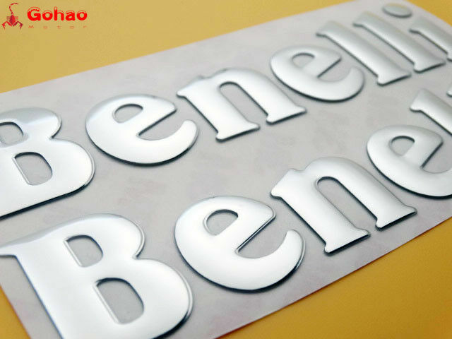 Silver New 3D Fuel Tank Fairing Emblem Badge Decal for Benelli BN BJ TNT 300 600 Q