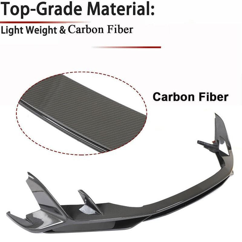 for Audi R8 V10 Coupe 2023up Dry Carbon Fiber Front Bumper Lip Spoiler Body Kit Q