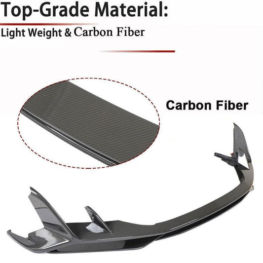 for Audi R8 V10 Coupe 2023up Dry Carbon Fiber Front Bumper Lip Spoiler Body Kit Q