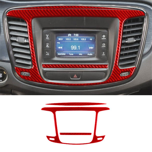 Carbon Fiber Rear Door Window Control Panel Cover Trim For Fiesta 2011-2015 v