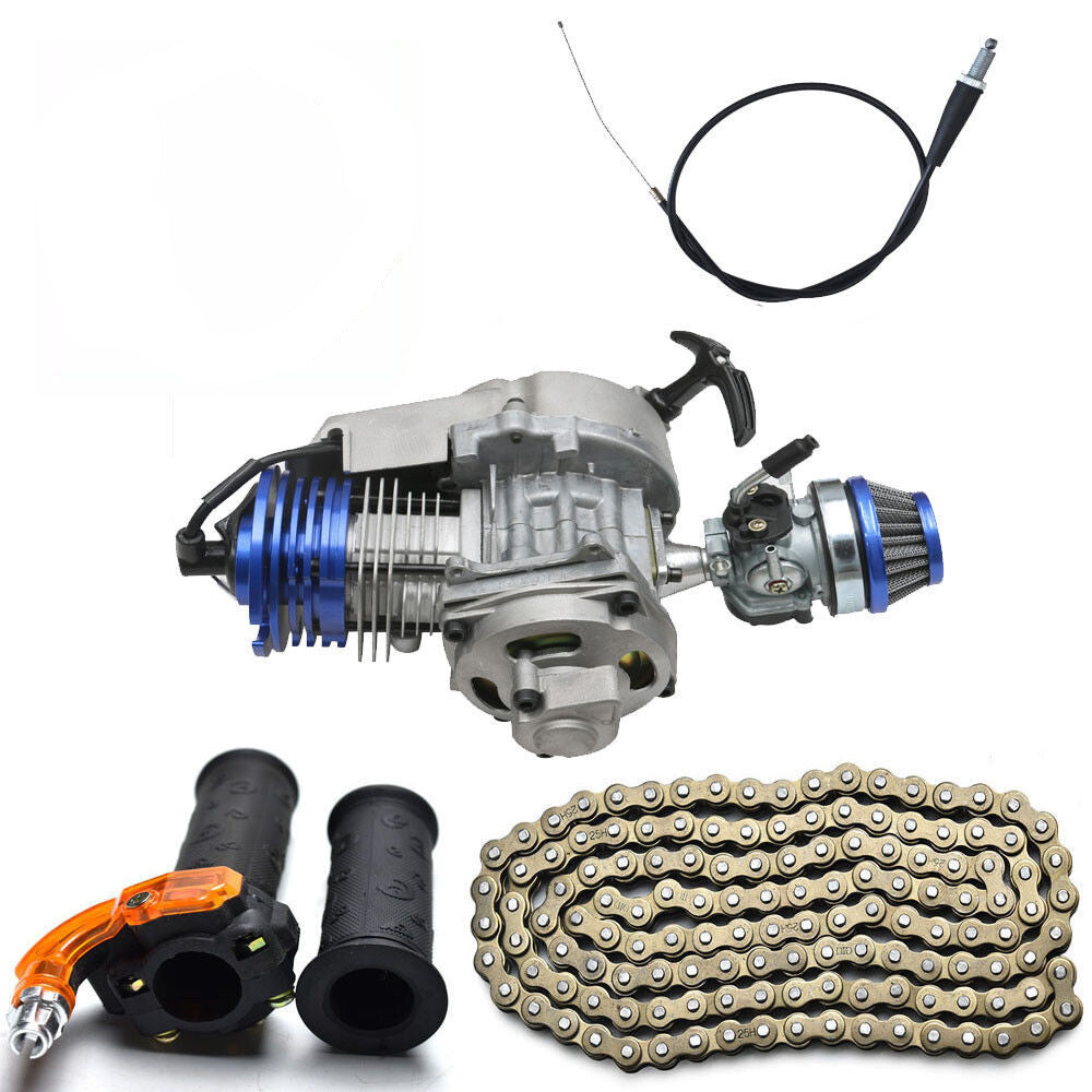 Big Bore 2 Stroke 49cc 50cc Pull start Engine Motor Kit Scooter Pocket Bike ATV