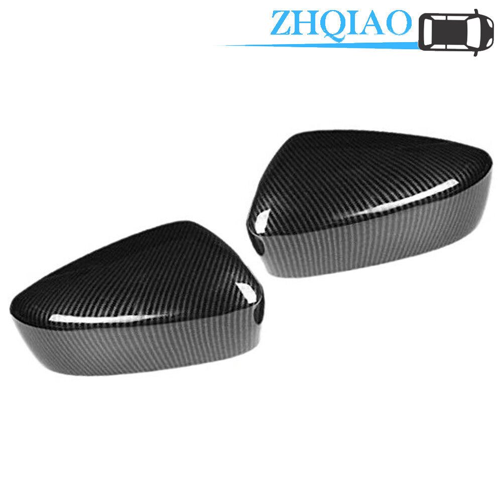 Car Carbon Fiber Rearview Mirror Cover Trim Fits for Mazda 3 M3 Axela 2014-2016