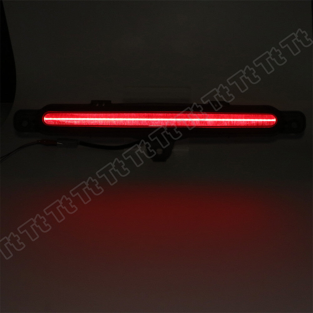 Red 3rd LED high mounted third brake stop tail light suitable for 10-14 for Mustang smoked- v
