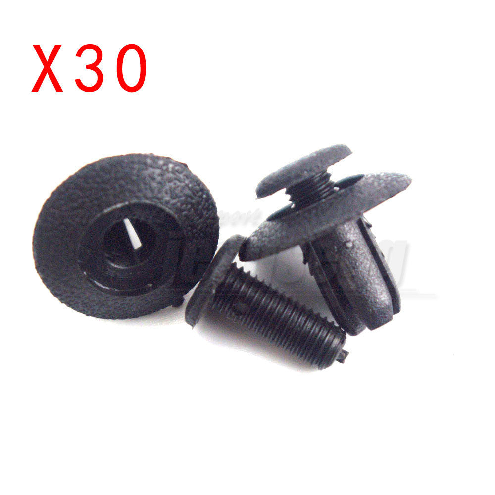 30x 90467-05063-C0 Clips Front Bumper Nylon Push-Type Retainer A21218 for Toyota