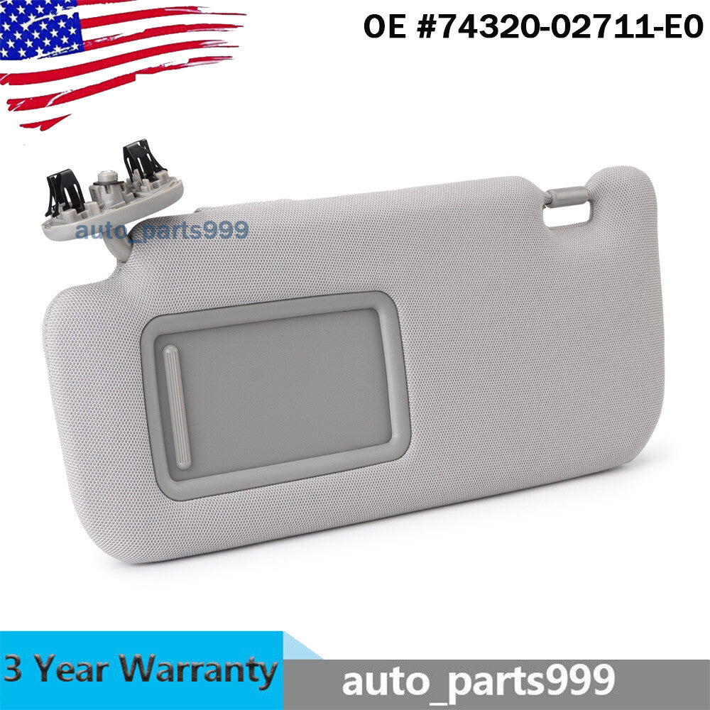 Sun visor with mirror finish, gray for left-hand drive side, suitable for Corolla 1.8L 2.4L, 2009-13 n