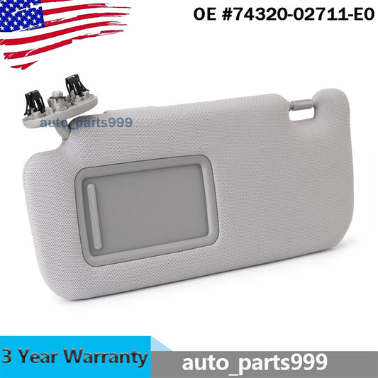 Sun visor with mirror finish, gray for left-hand drive side, suitable for Corolla 1.8L 2.4L, 2009-13 n
