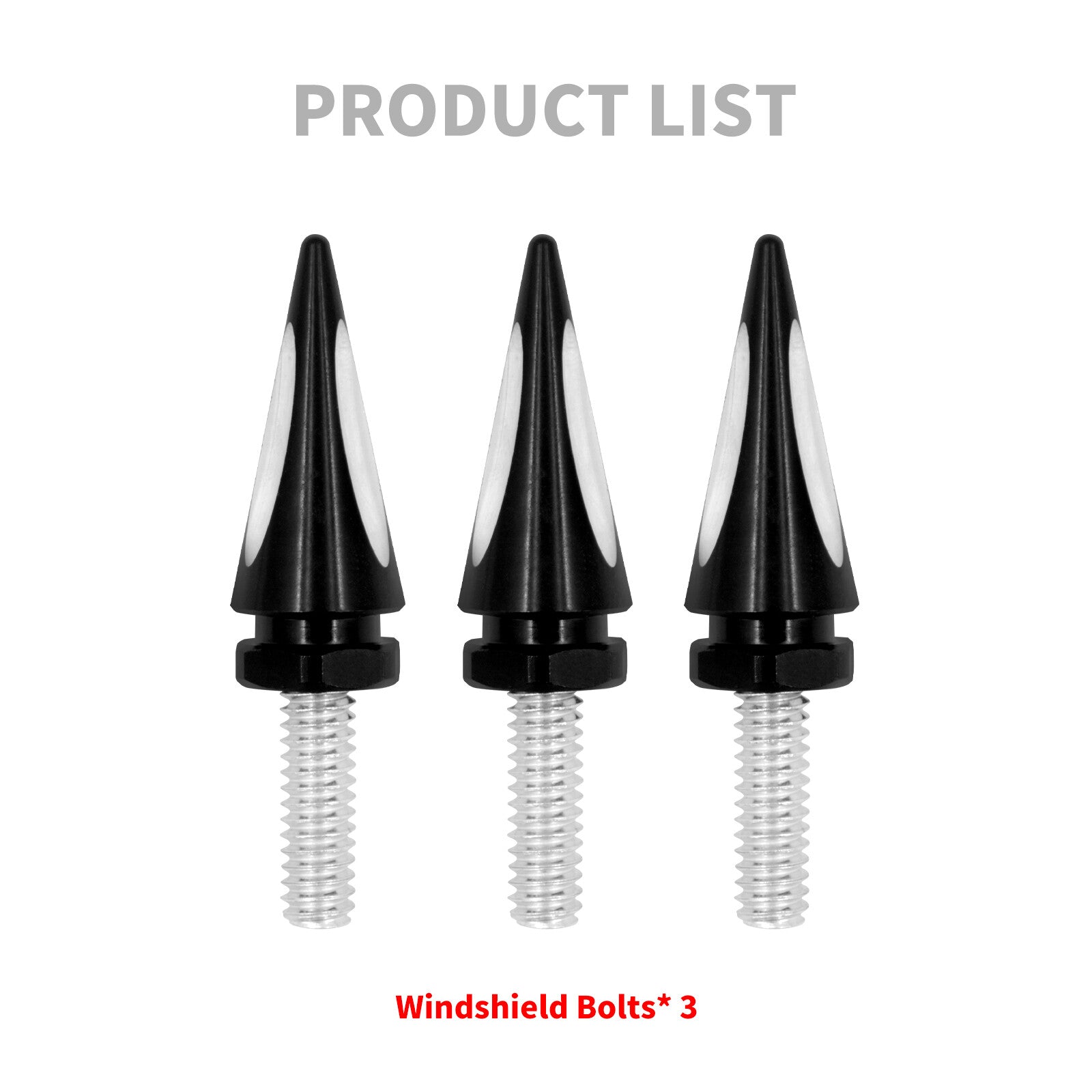 Impaler Spike Wind Screen Windshield Bolts for Harley Electra Street Glide 96-13