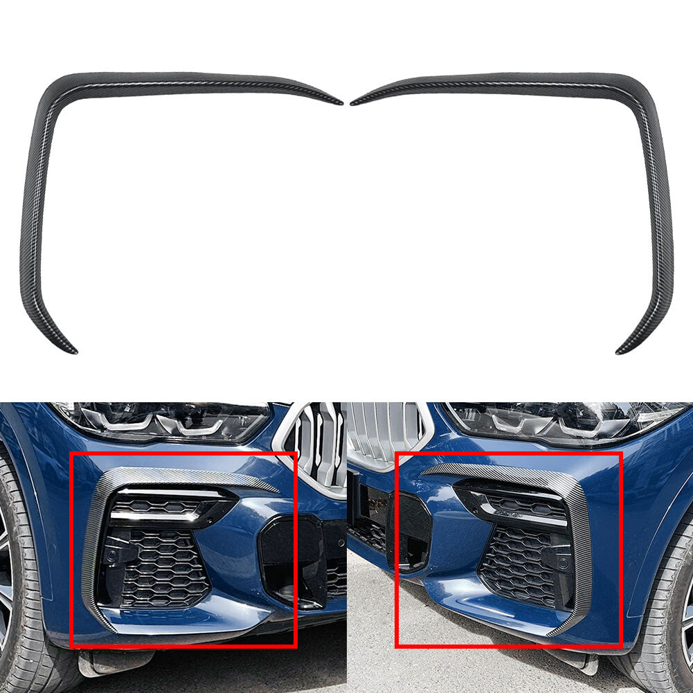 Front Bumper Side Splitter Spoiler for BMW X6 G06 Pre-Lci M Sport 2019-2022 19 Q