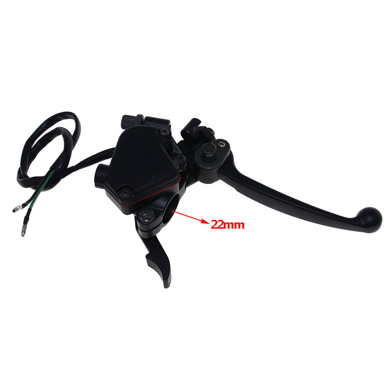 7/8 inch 22 mm thumb throttle cable with dual brake clutch lever for motorcycles and off-road bikes - n