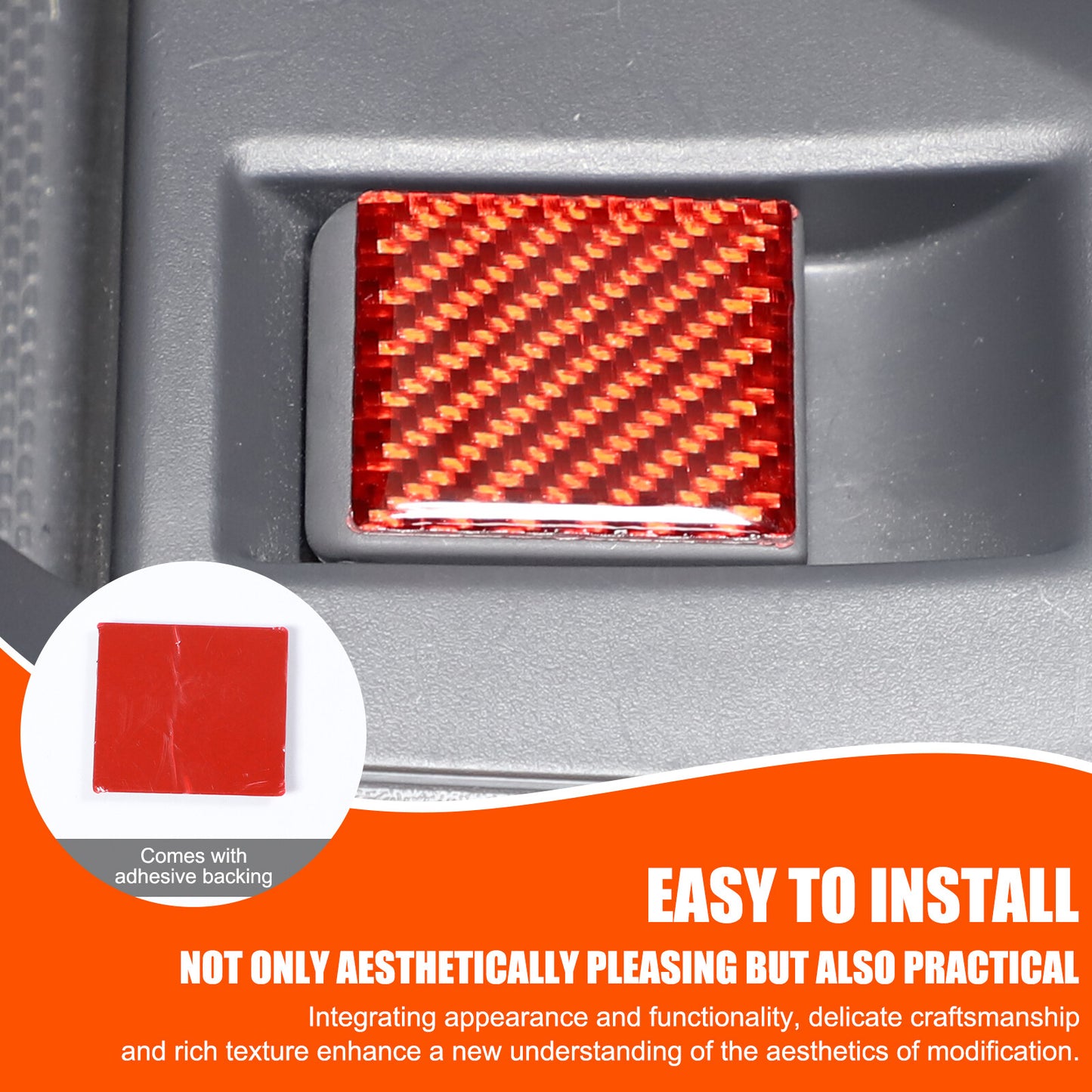 Carbon fiber cigarette lighter switch sticker for Subaru Crosstree 2024-2025 n