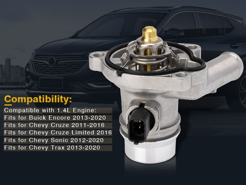 1X ALUMINUM THERMOSTAT HOUSING ASSEMBLY 25200455 55565336 for BUICK for CHEVROLET Q