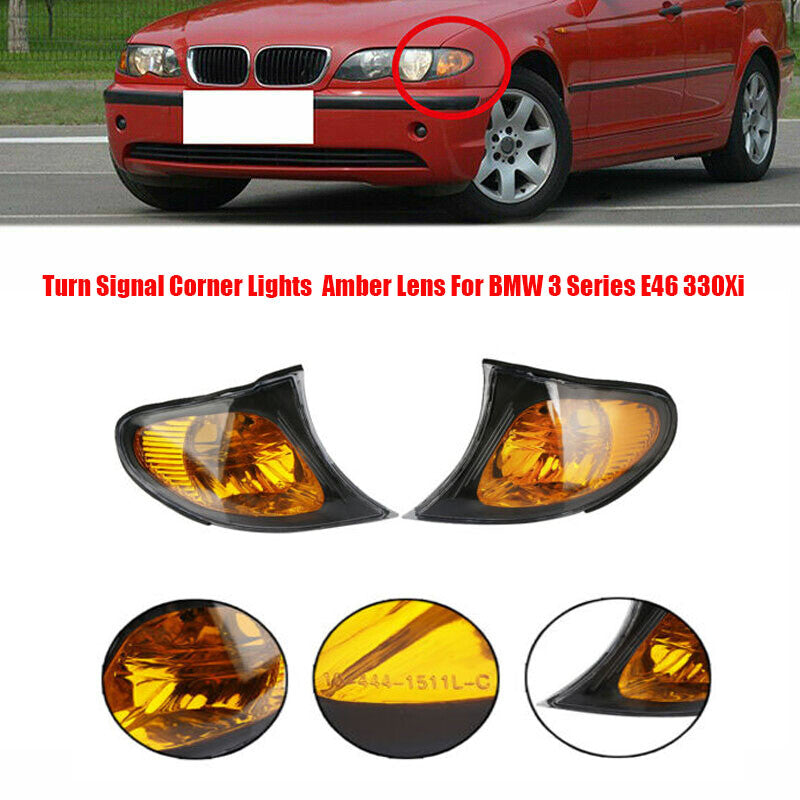 Two side marker parking turn signal corner lights are available for BMW 3 Series E46 325i (02-05-)
