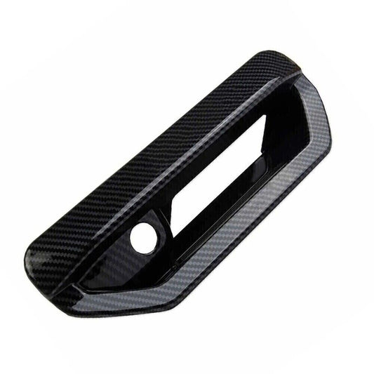 Carbon Fiber Style Rear Tailgate Door Handle Trim for Hyundai Santa Cruz Parts n