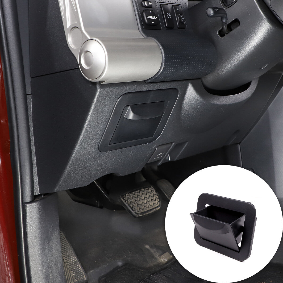 for Dodge for Challenger 2008-2014 Carbon Fiber Interior Window Control Cover Trim- v