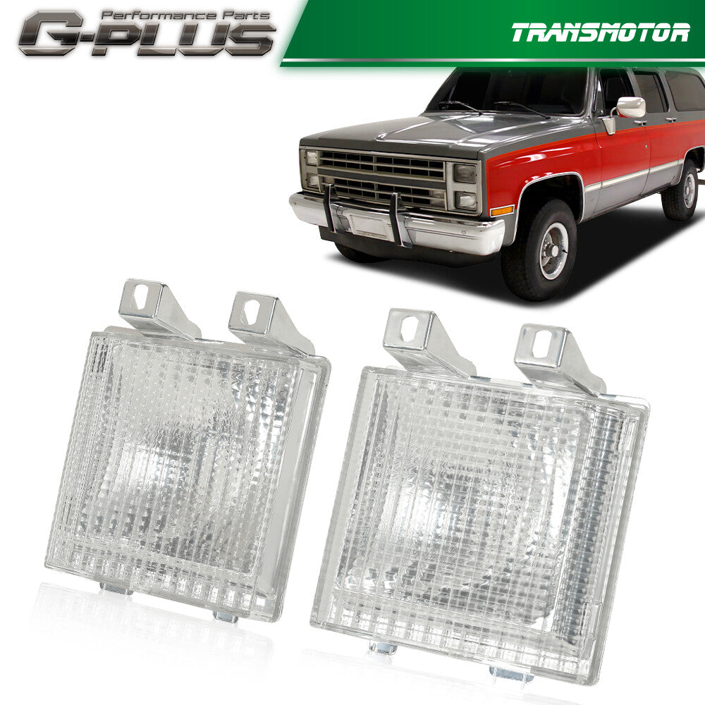 One pair of turn signal corner side marker lights fits for GMC pickup trucks - v