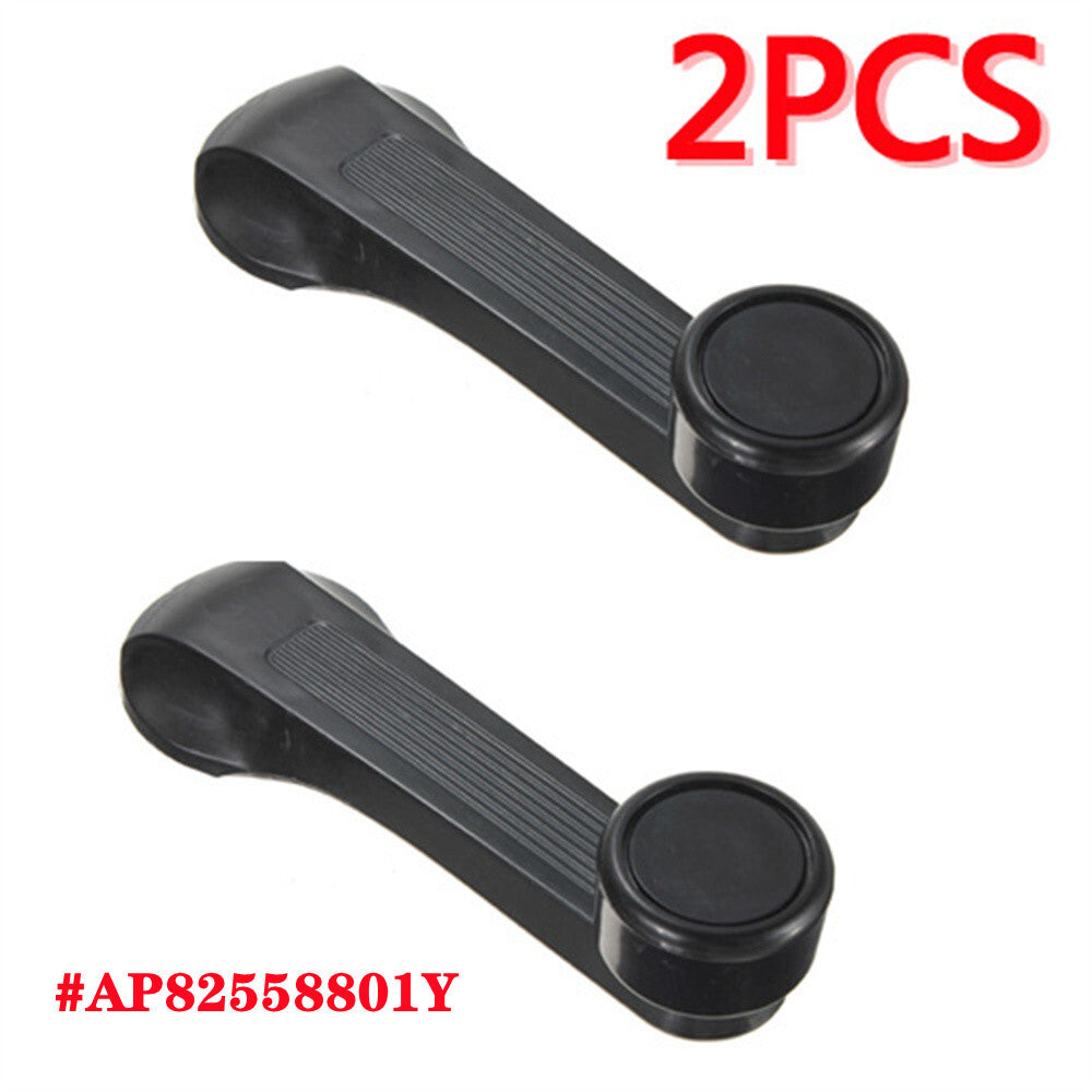 2Pcs New Window Crank Handle Black for Honda for Civic DX EX GX HX LX-Coupe 2 4 Door Q