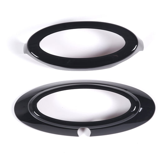 Sleek black front and rear logo badge ring cover trim for the 2022  for ford  Maverick.