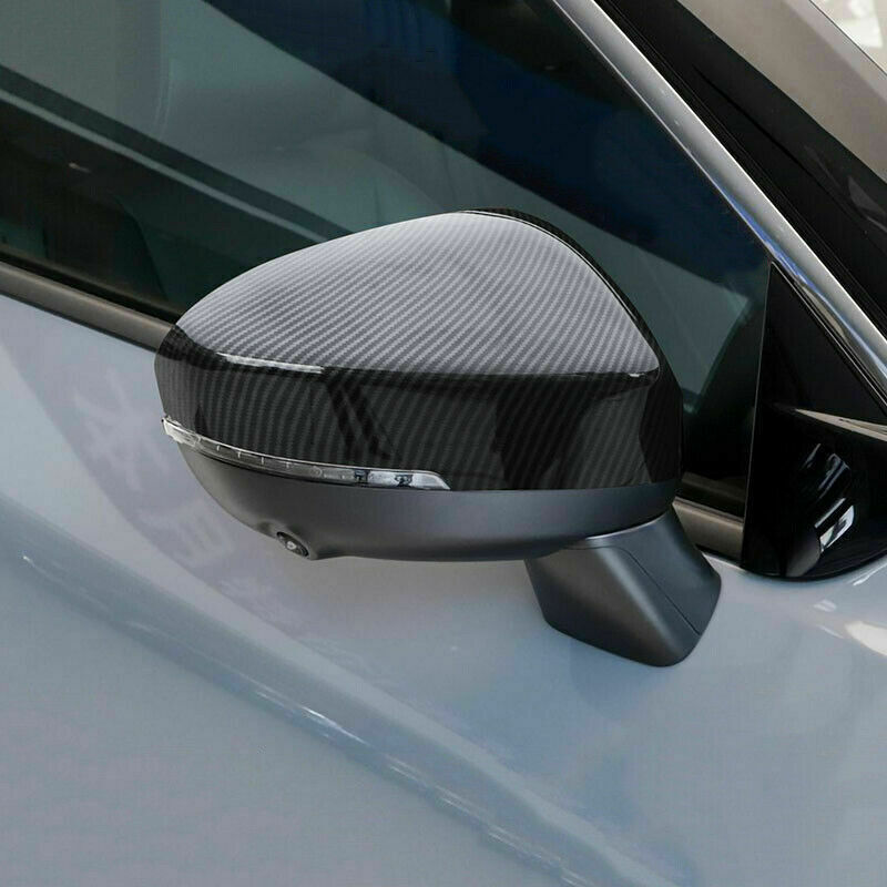 Carbon Fiber Color RearView Side Mirror Cover Caps for Nissan Rogue 2021-2023