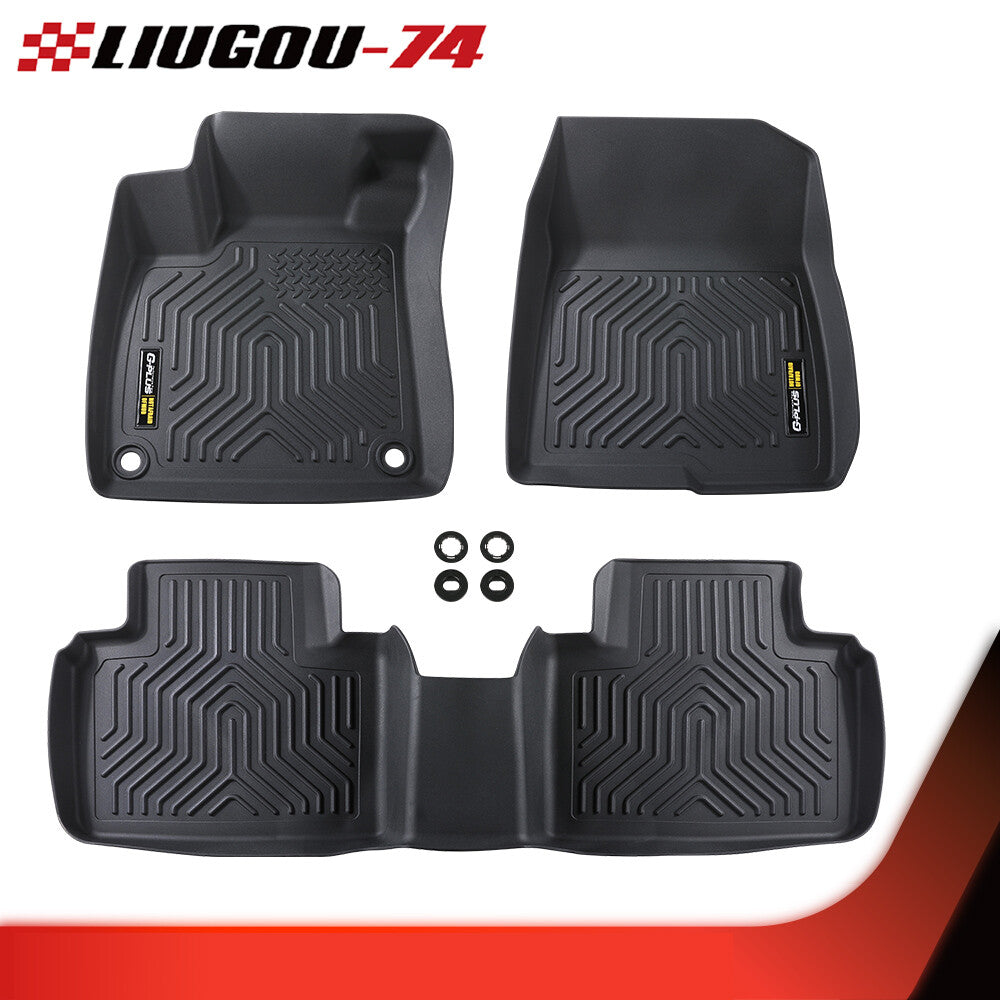 3-piece floor mat set suitable for 18-22 for Honda Accord sedans, waterproof TPE protective lining. Q