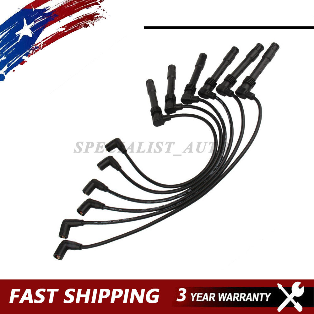 6PCS Ignition Spark Plug Wire Cable for Audi for A6 Quattro 2001 Avant 2.8 250079696 Q