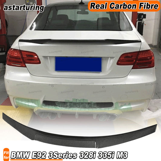REAL Carbon Rear Trunk Spoiler Wing for BMW E92 3Series 328i 335i M3 Coupe 06-12