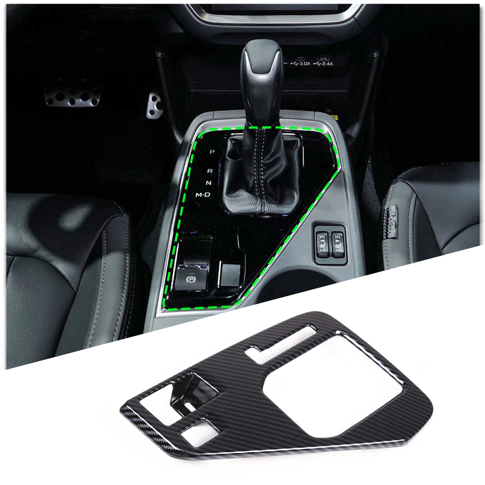 Door passenger reverse mirror corner triangle for Lancer CJ 2009-2012- v