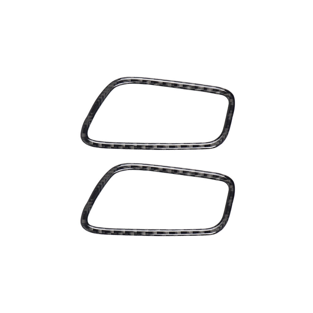 2Pcs Carbon Fiber Inner Air Vent Outlet Cover Trim for Porsche Macan 2014-2019