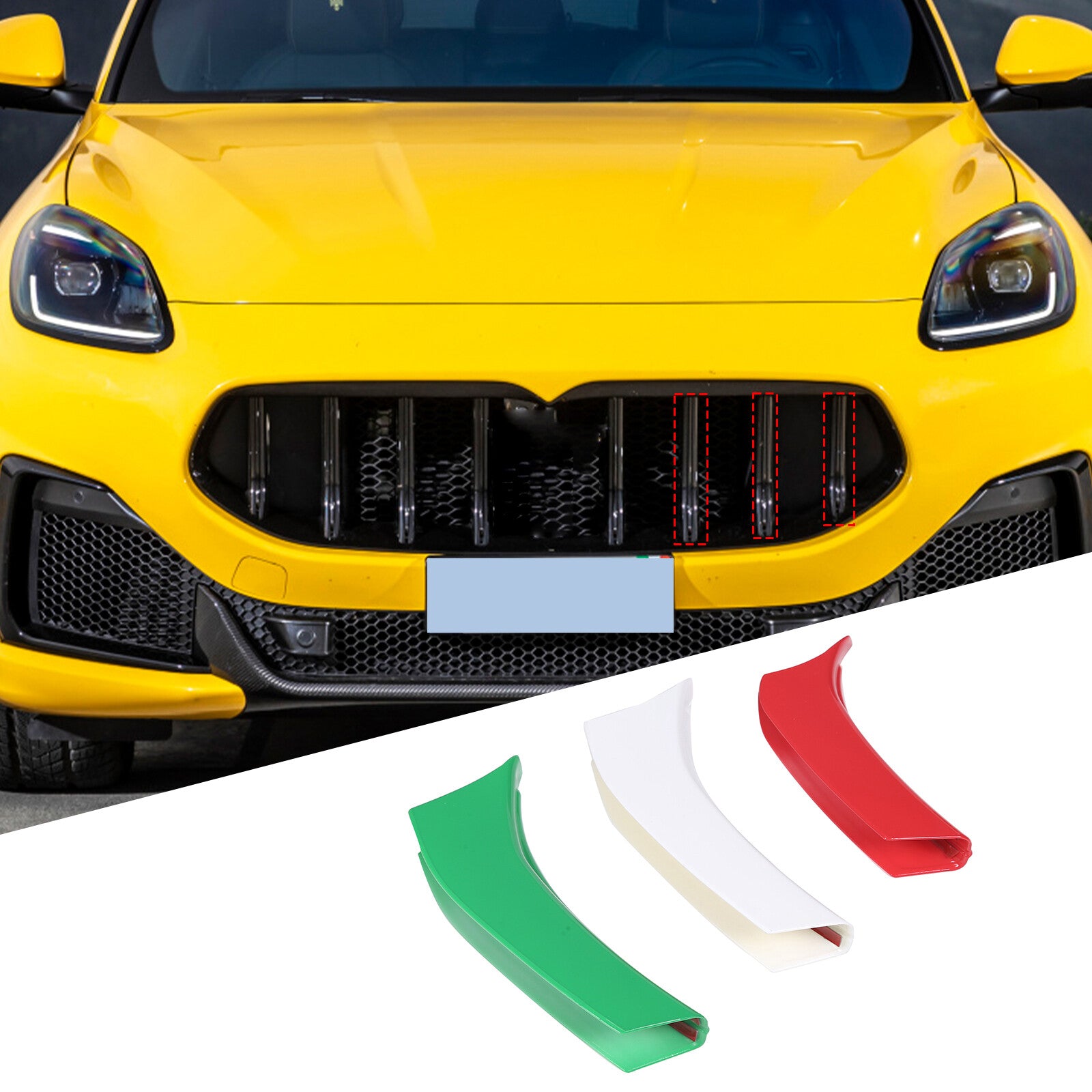 Carbon fiber steering wheel U-shaped frame cover decoration for Hilux 2015-21- v
